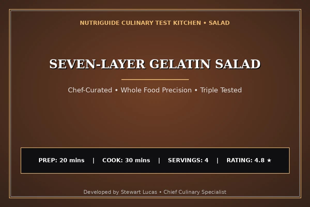 Seven-Layer Gelatin Salad
