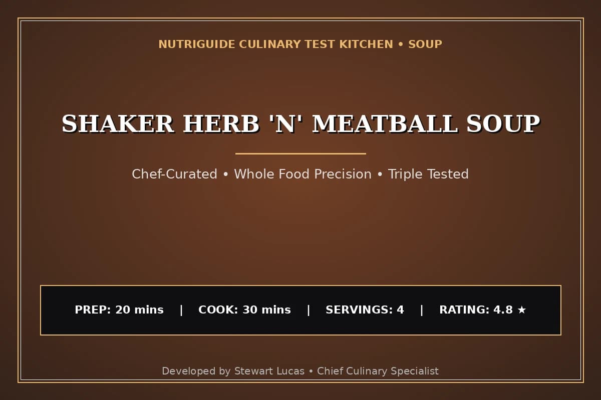 Shaker Herb 'N' Meatball Soup