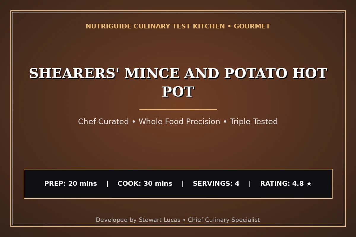Shearers' Mince And Potato Hot Pot