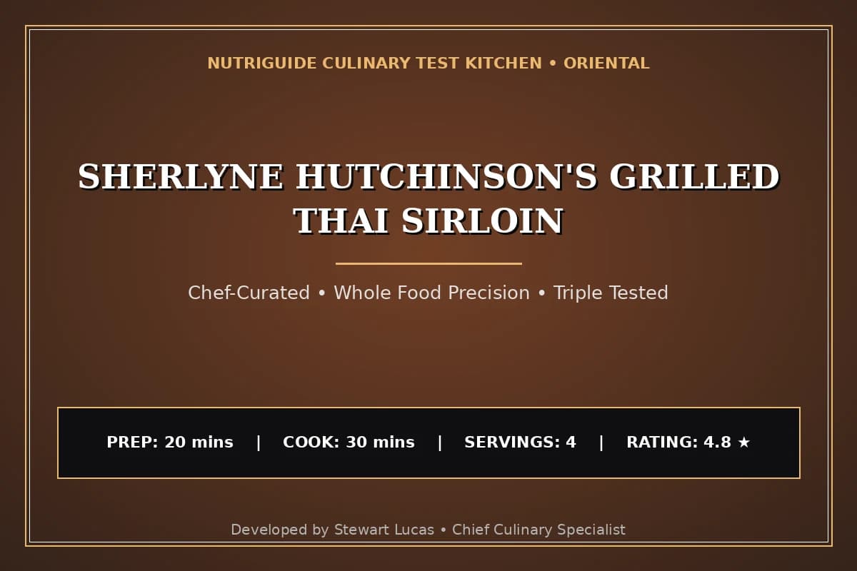 Sherlyne Hutchinson'S Grilled Thai Sirloin