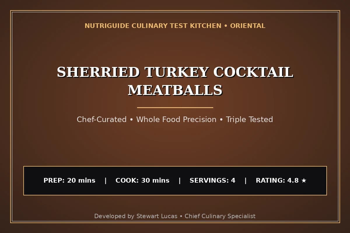 Sherried Turkey Cocktail Meatballs