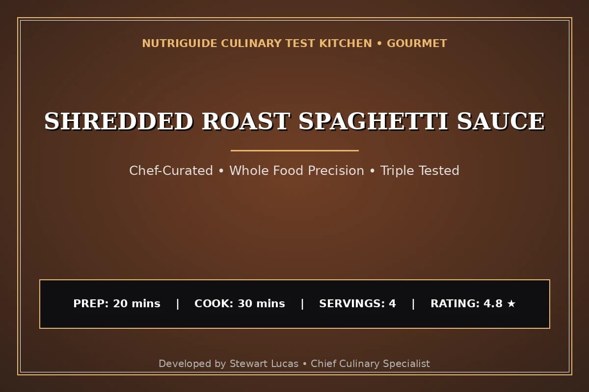 Shredded Roast Spaghetti Sauce