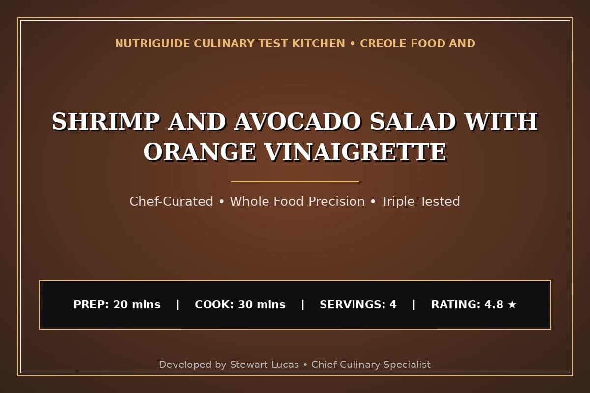 Shrimp And Avocado Salad With Orange Vinaigrette