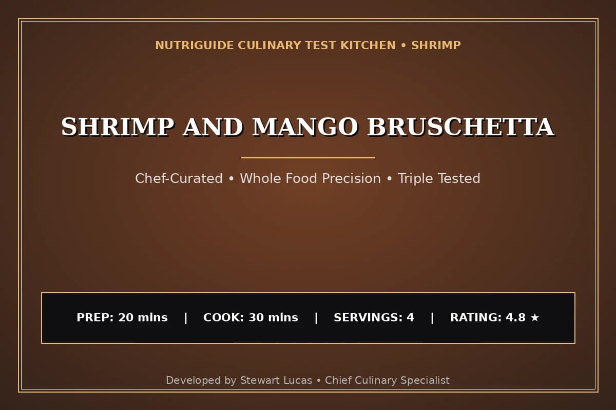 Shrimp And Mango Bruschetta