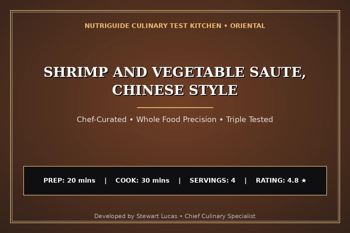 Shrimp And Vegetable Saute, Chinese Style