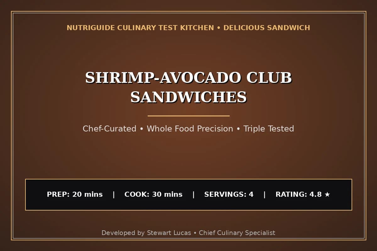 Shrimp-Avocado Club Sandwiches