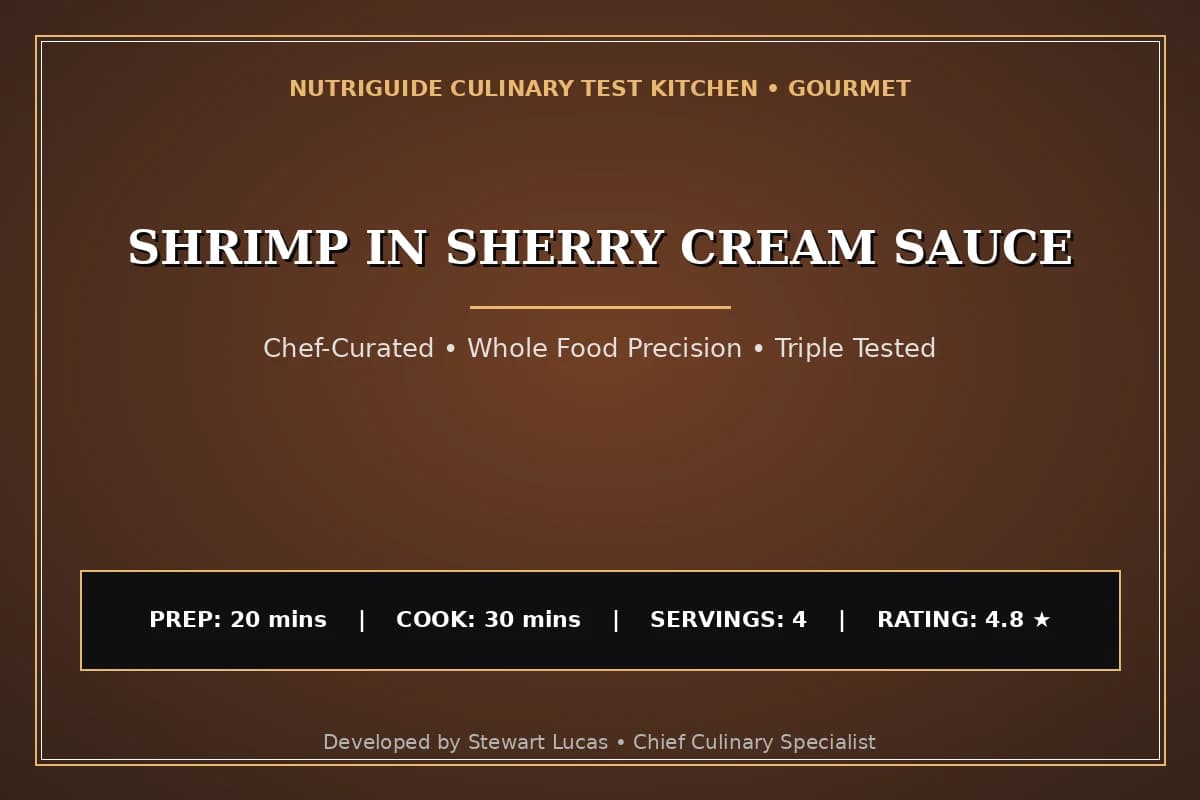 Shrimp In Sherry Cream Sauce