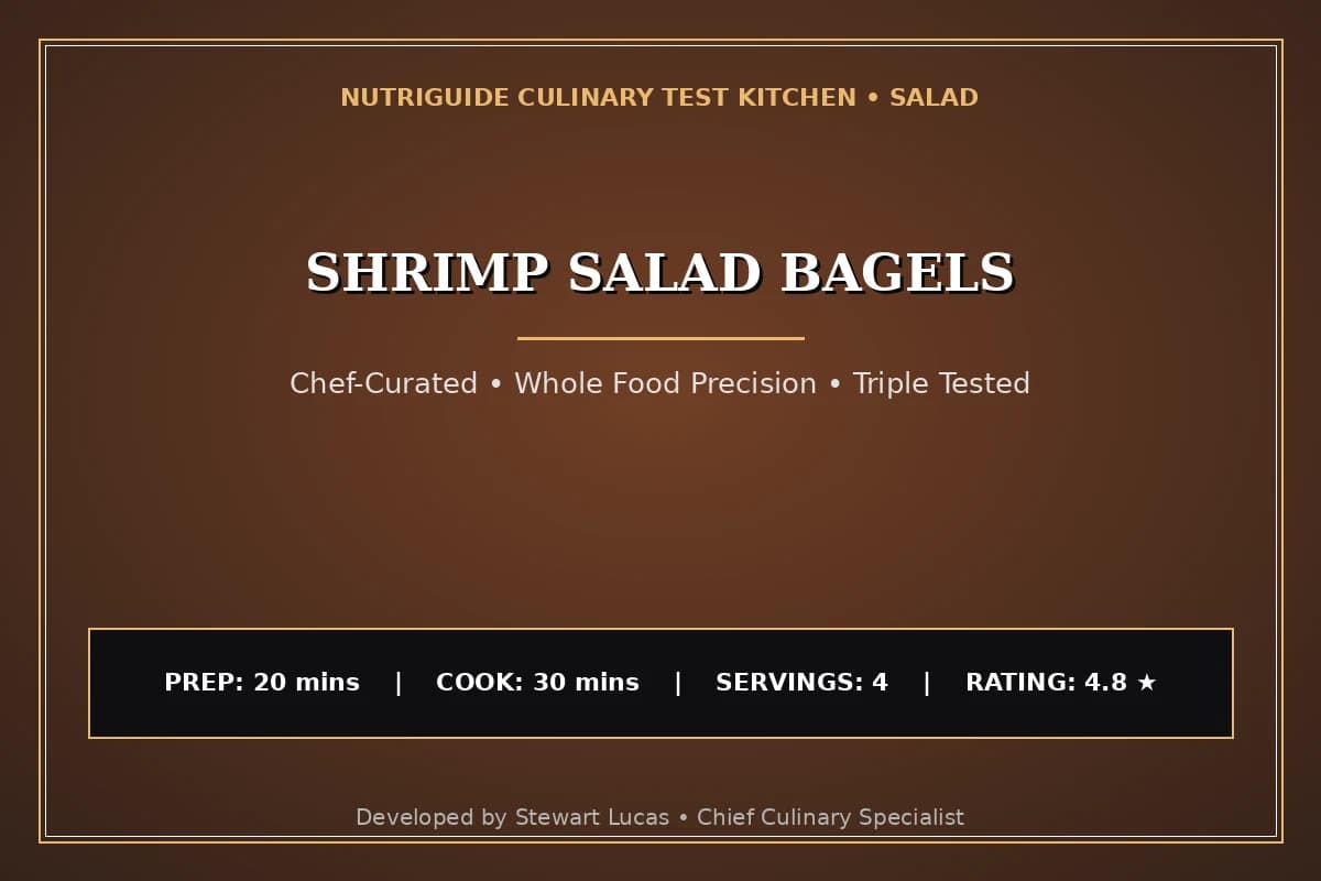 Shrimp Salad Bagels