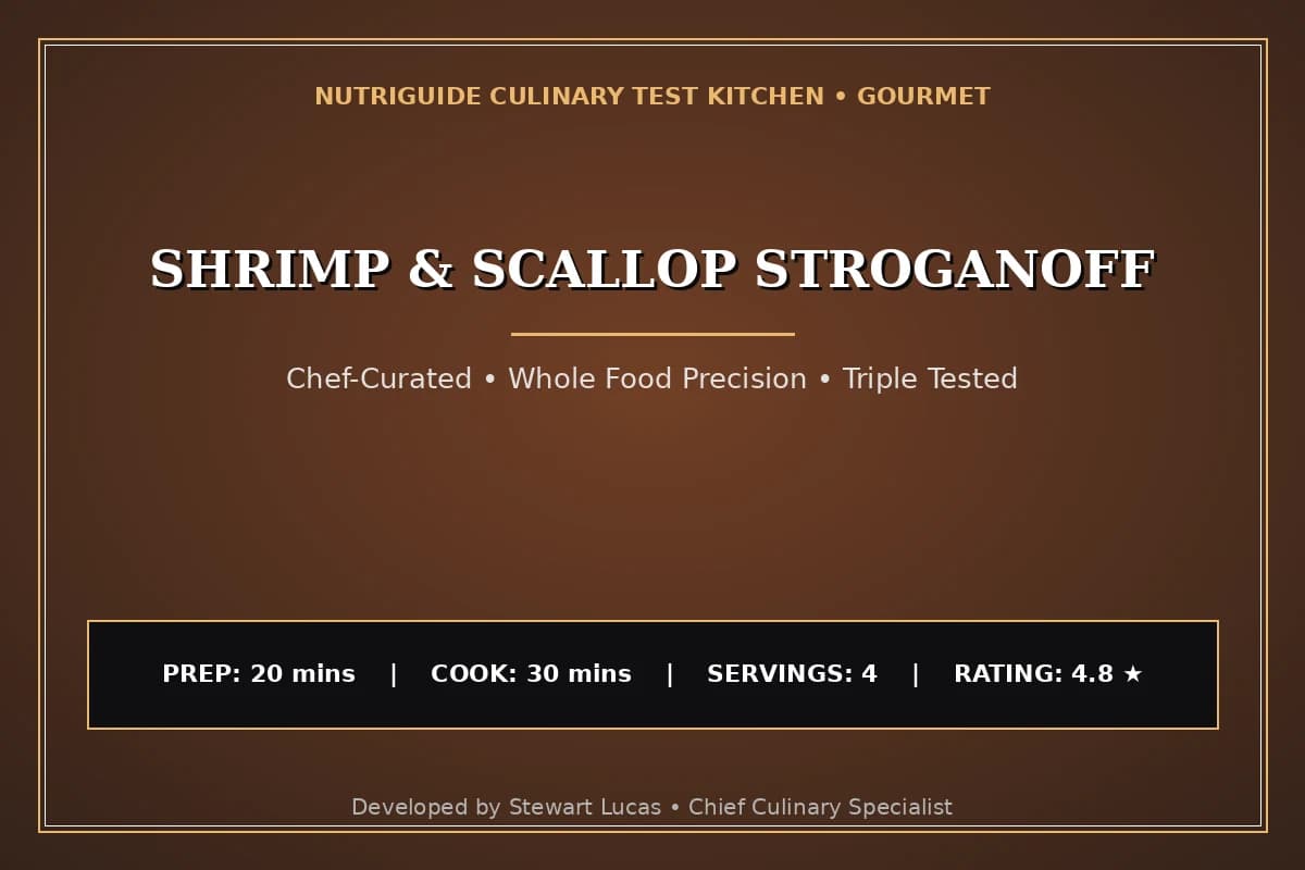 Shrimp & Scallop Stroganoff