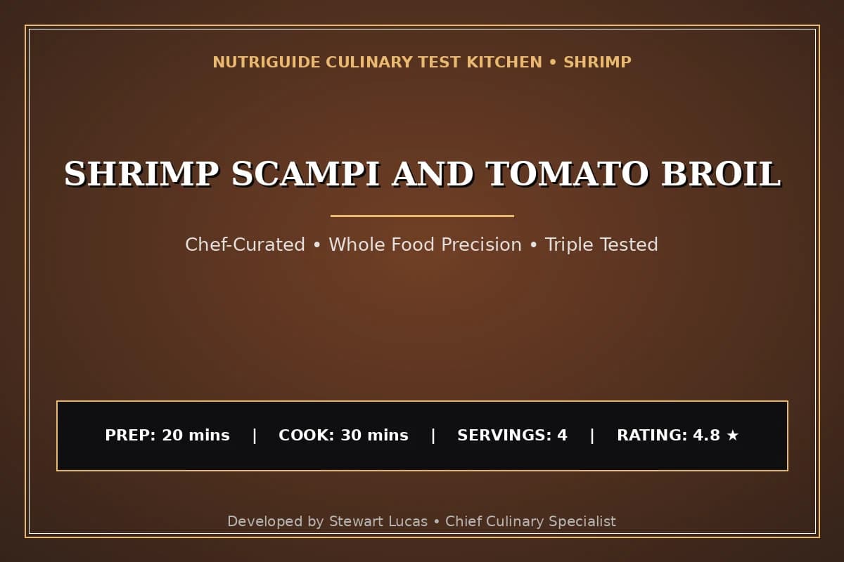 Shrimp Scampi And Tomato Broil