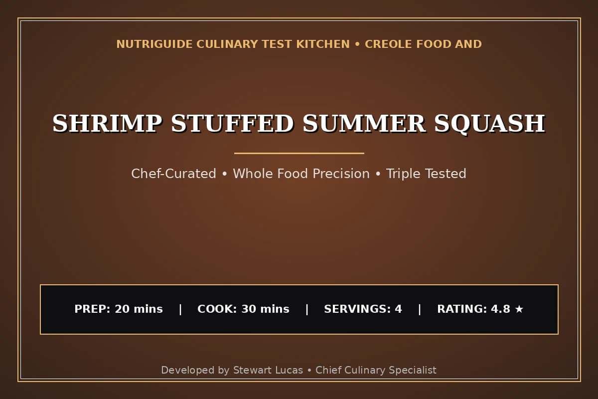 Shrimp Stuffed Summer Squash