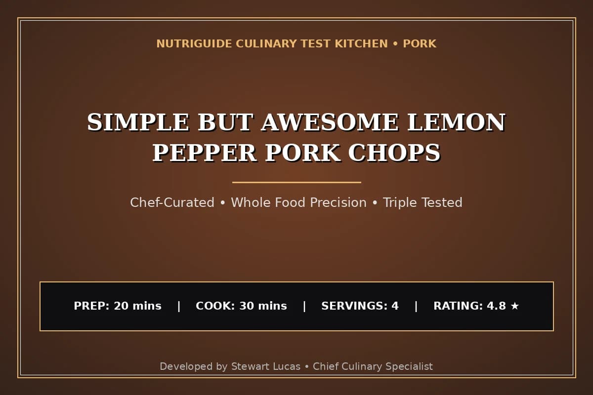 Simple But Awesome Lemon Pepper Pork Chops