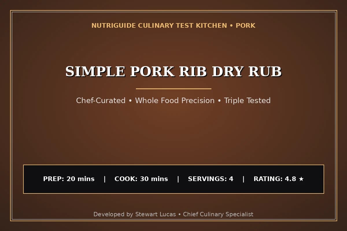 Simple Pork Rib Dry Rub