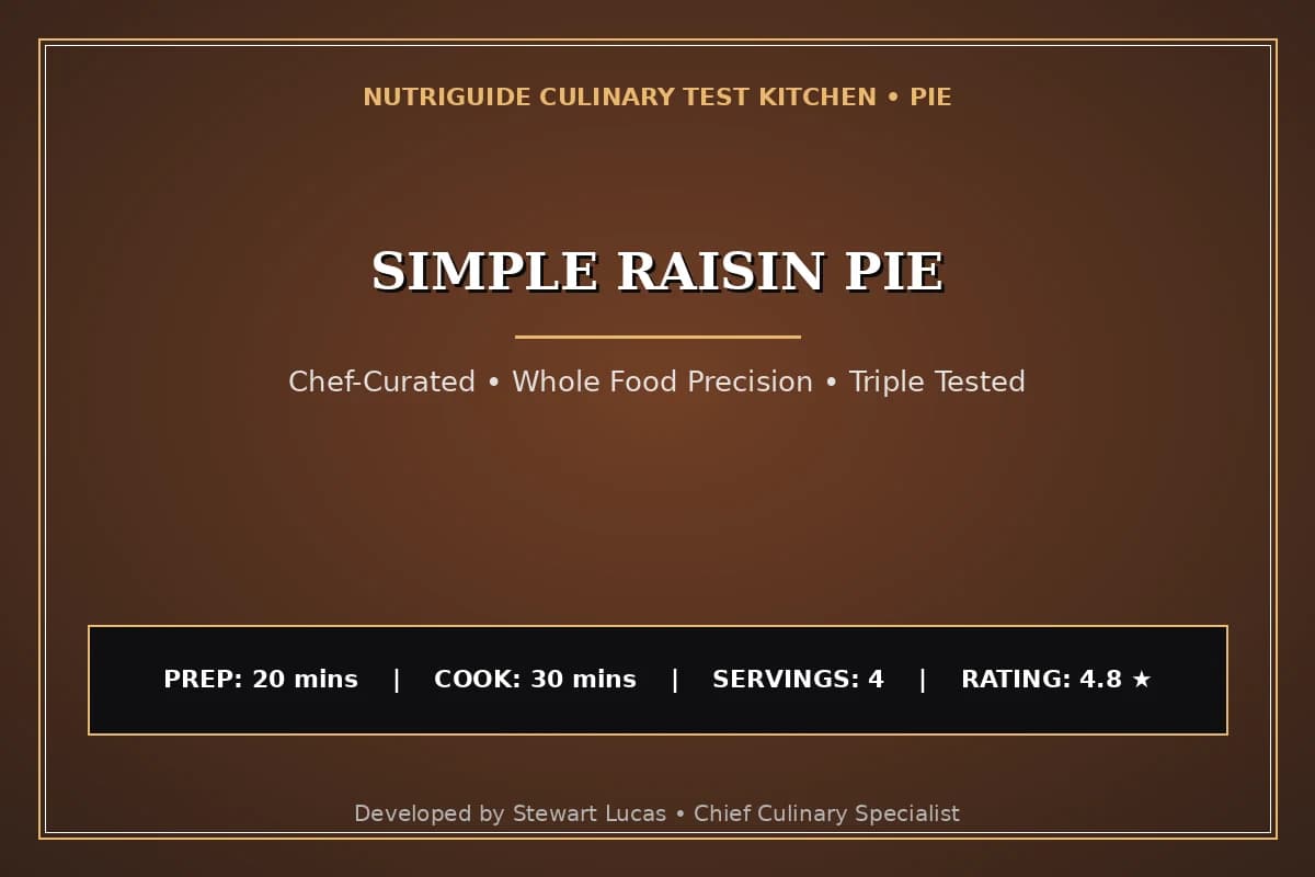 Simple Raisin Pie