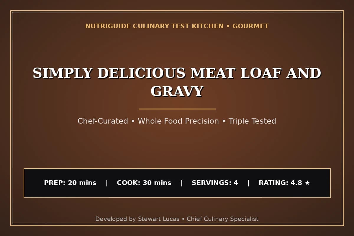 Simply Delicious Meat Loaf And Gravy