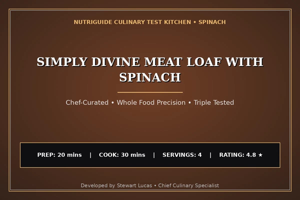 Simply Divine Meat Loaf With Spinach