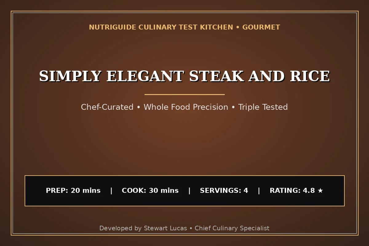 Simply Elegant Steak And Rice