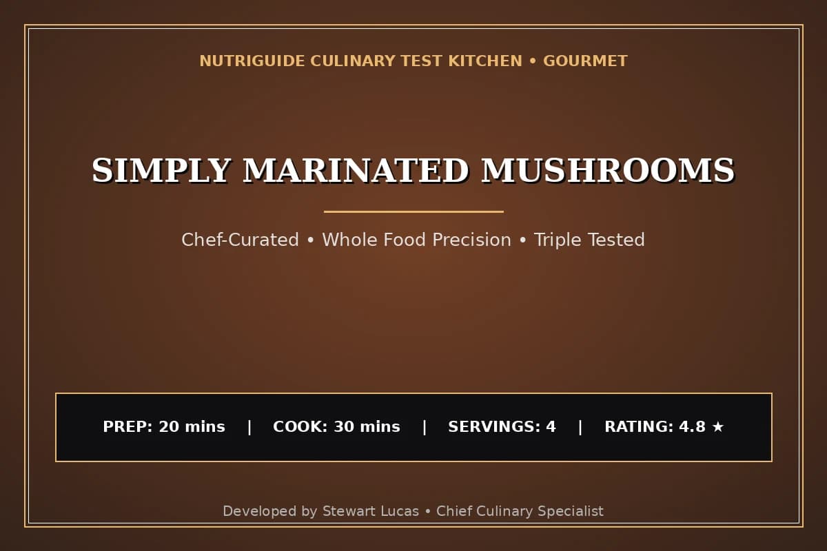 Simply Marinated Mushrooms