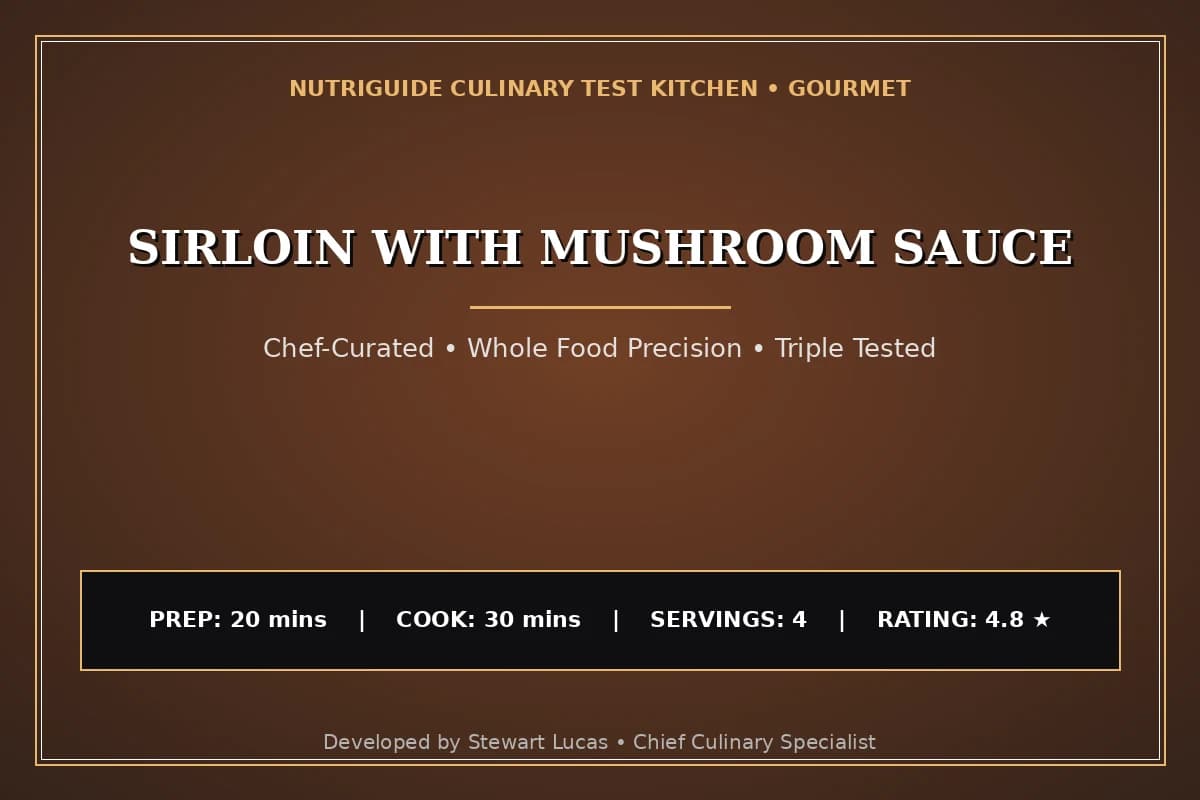 Sirloin With Mushroom Sauce