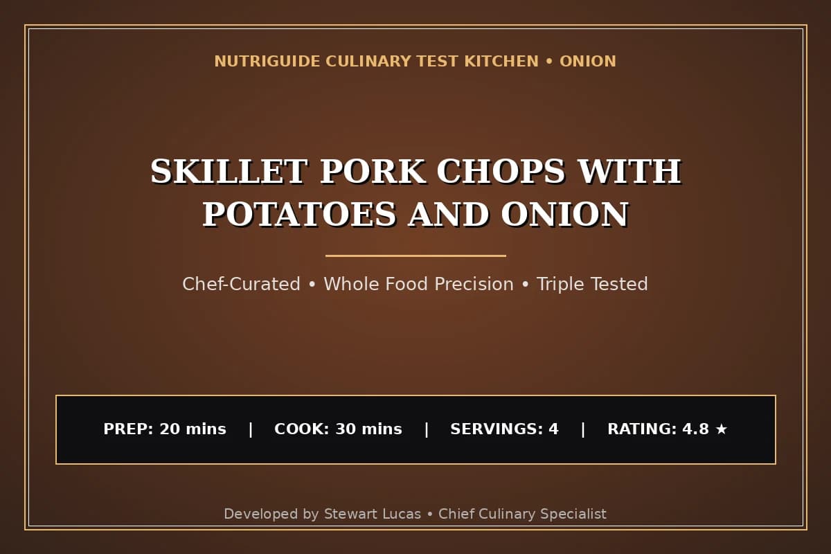 Skillet Pork Chops With Potatoes And Onion