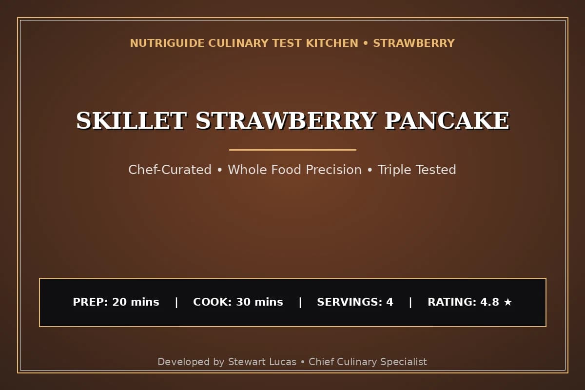 Skillet Strawberry Pancake