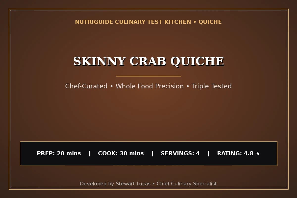 Skinny Crab Quiche
