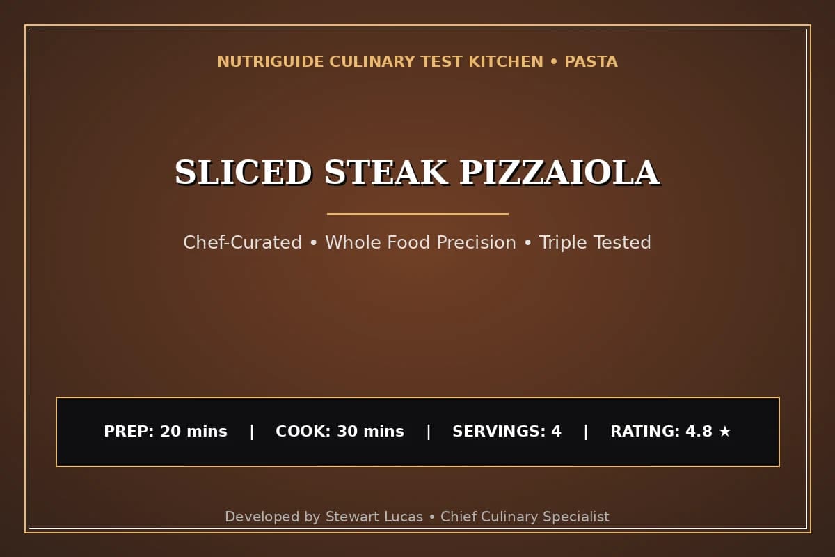 Sliced Steak Pizzaiola