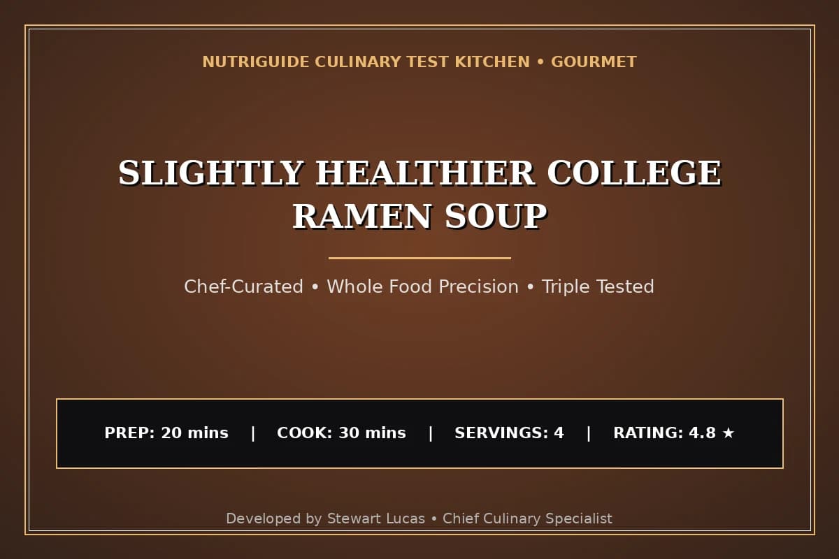 Slightly Healthier College Ramen Soup
