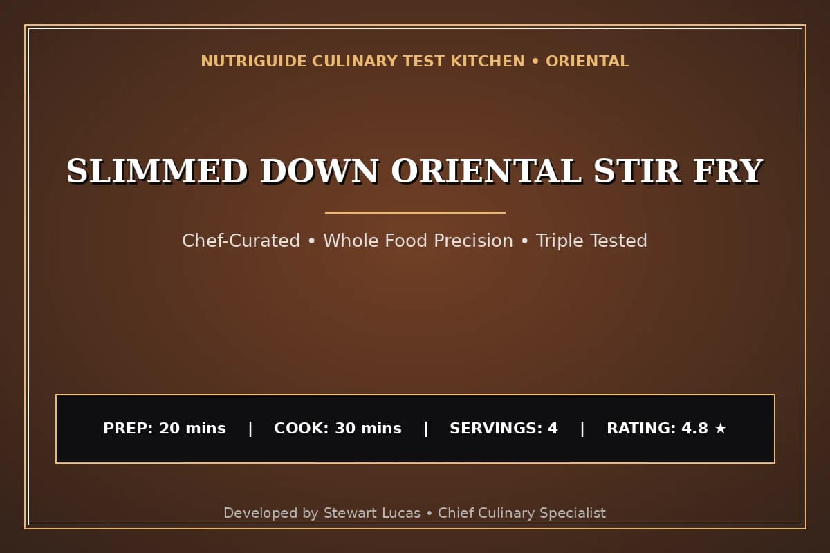 Slimmed Down Oriental Stir Fry