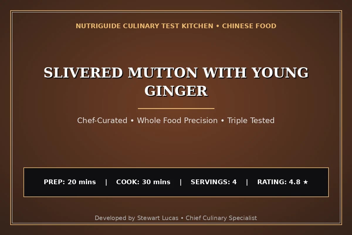 Slivered Mutton With Young Ginger