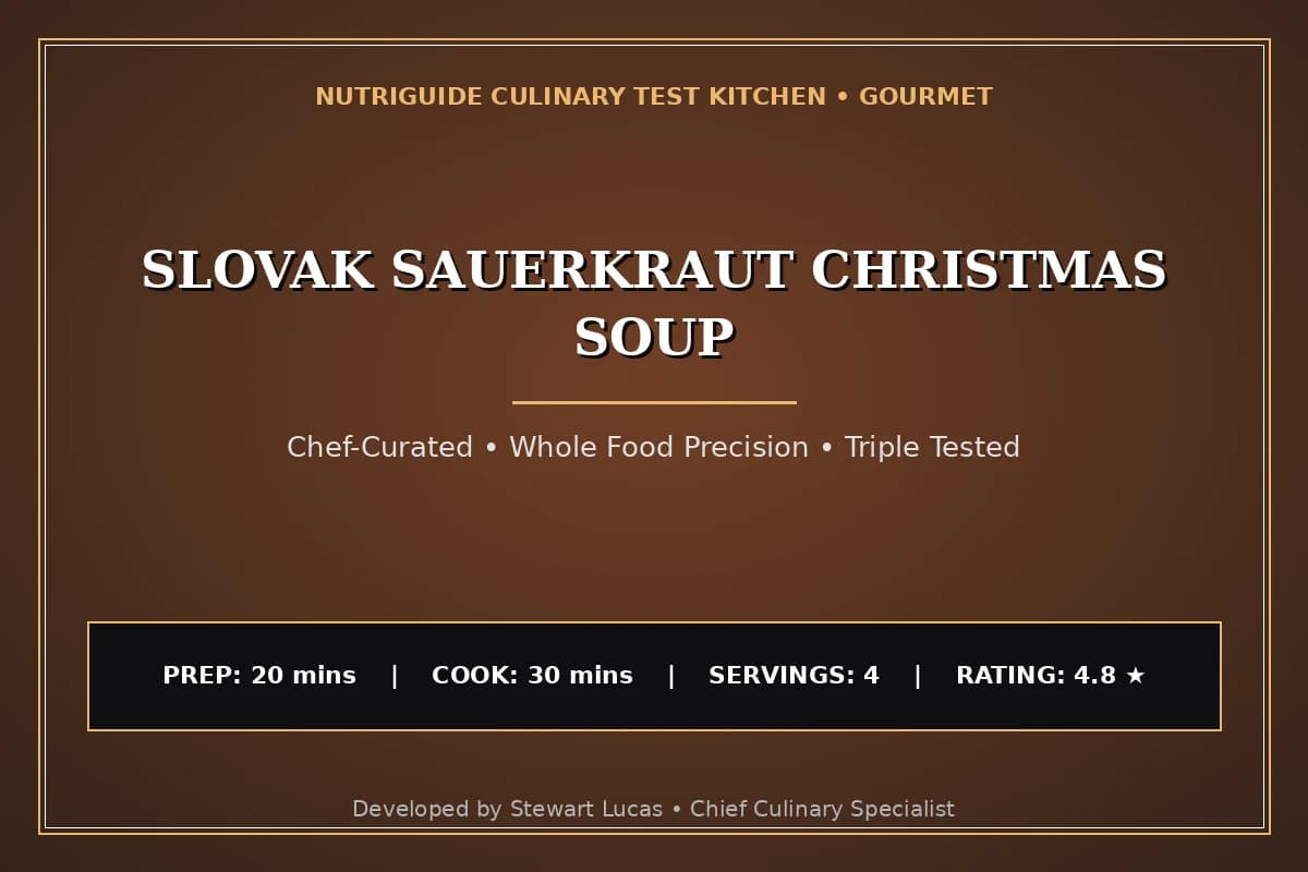 Slovak Sauerkraut Christmas Soup