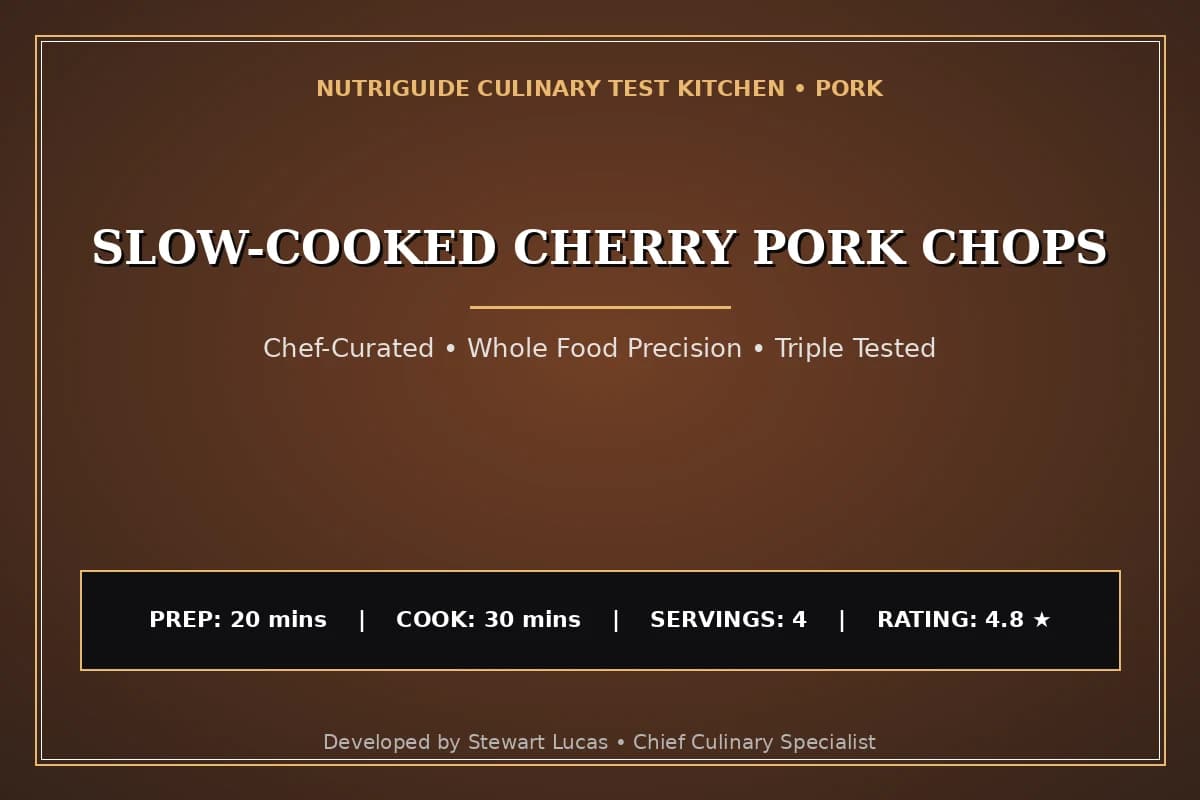 Slow-Cooked Cherry Pork Chops