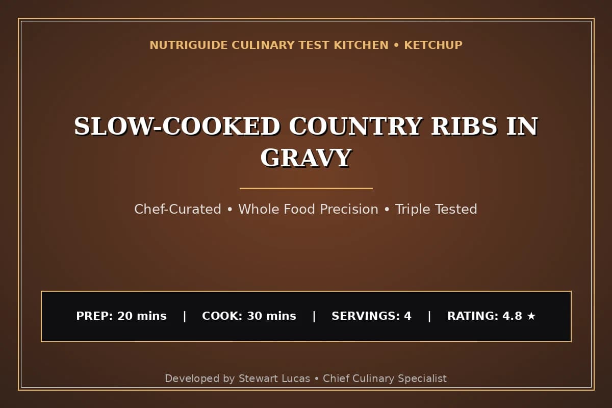 Slow-Cooked Country Ribs In Gravy