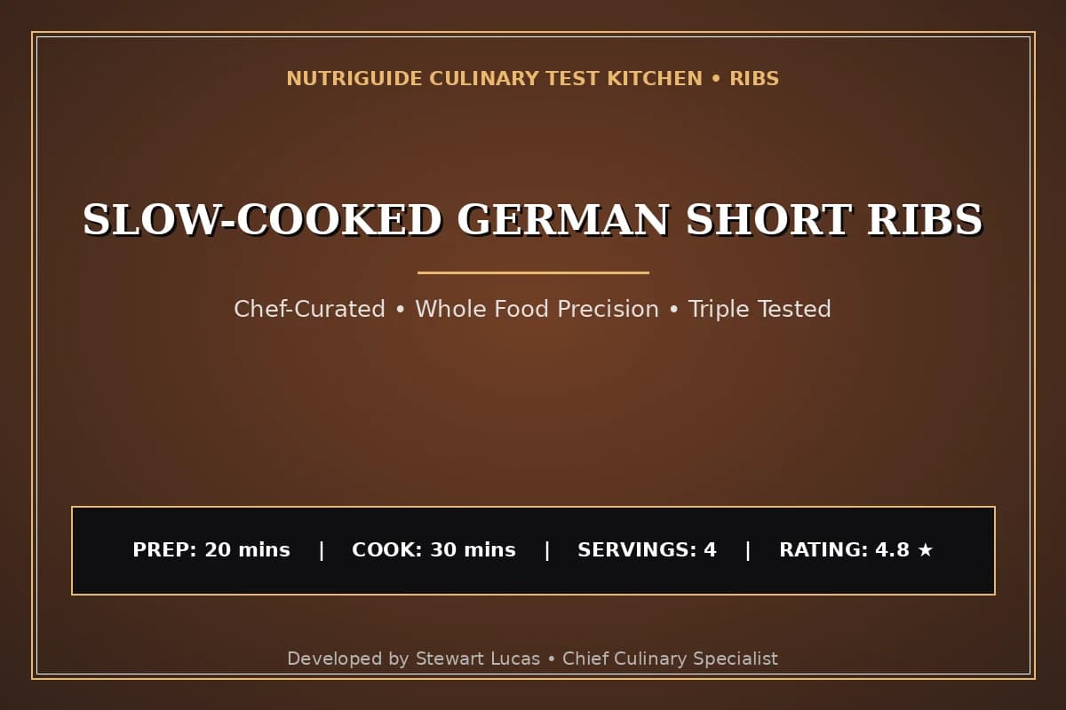 Slow-Cooked German Short Ribs