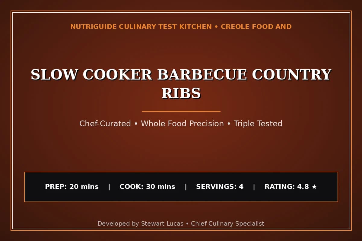 Slow Cooker Barbecue Country Ribs