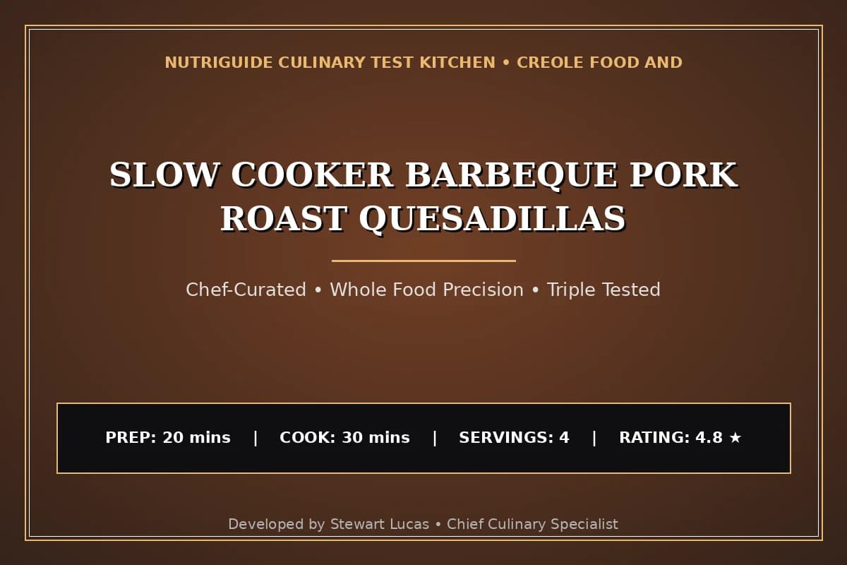 Slow Cooker Barbeque Pork Roast Quesadillas