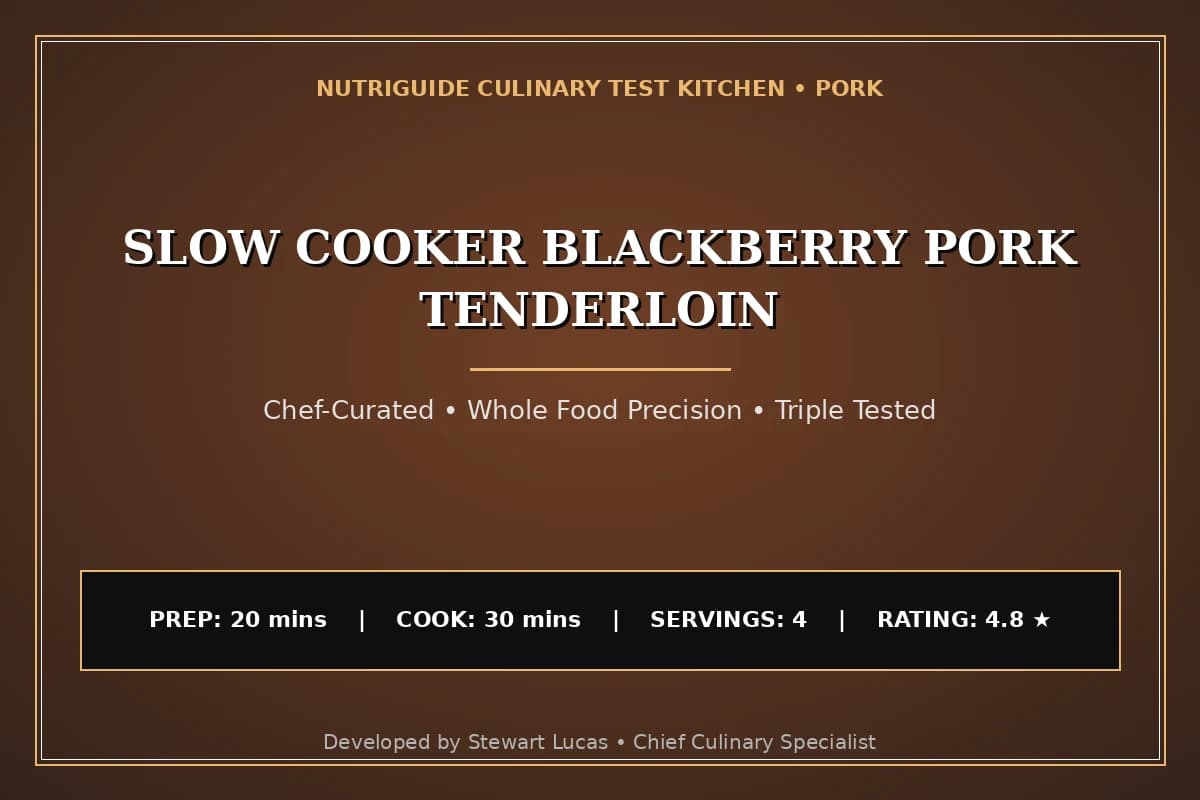 Slow Cooker Blackberry Pork Tenderloin