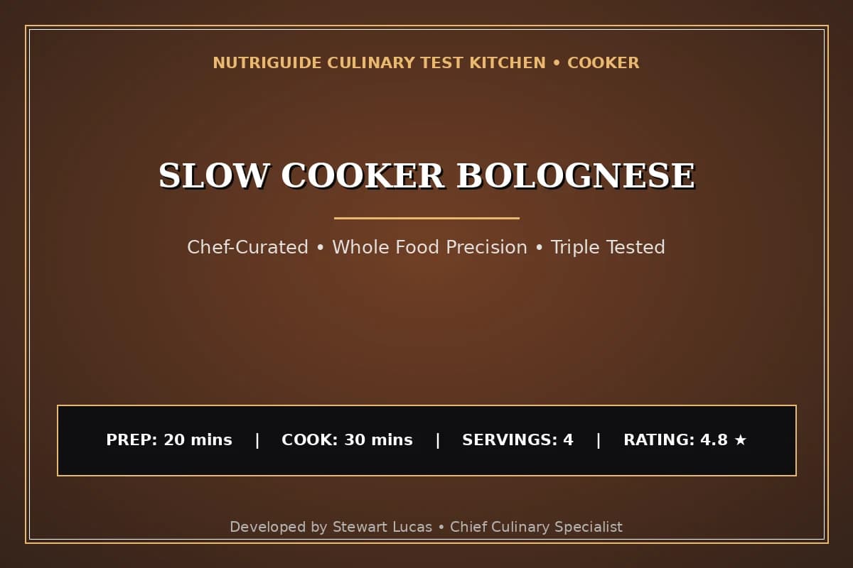 Slow Cooker Bolognese