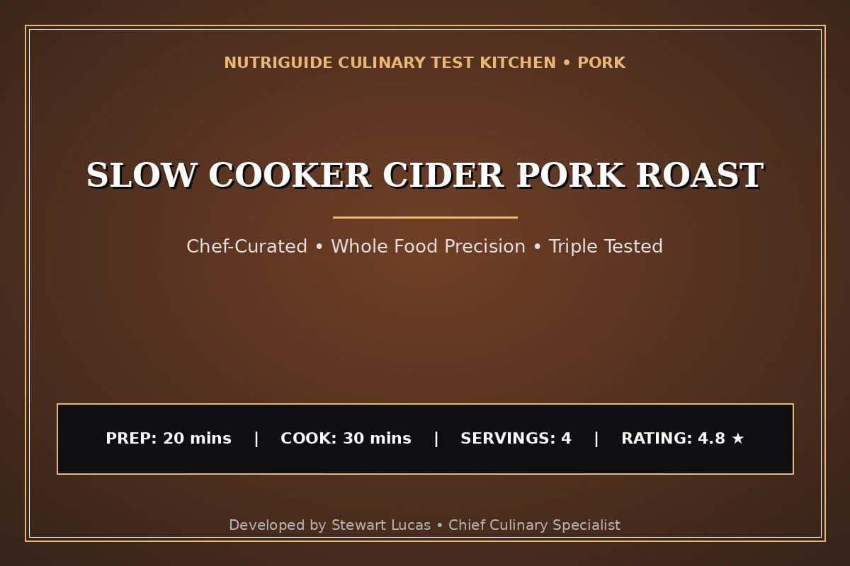 Slow Cooker Cider Pork Roast