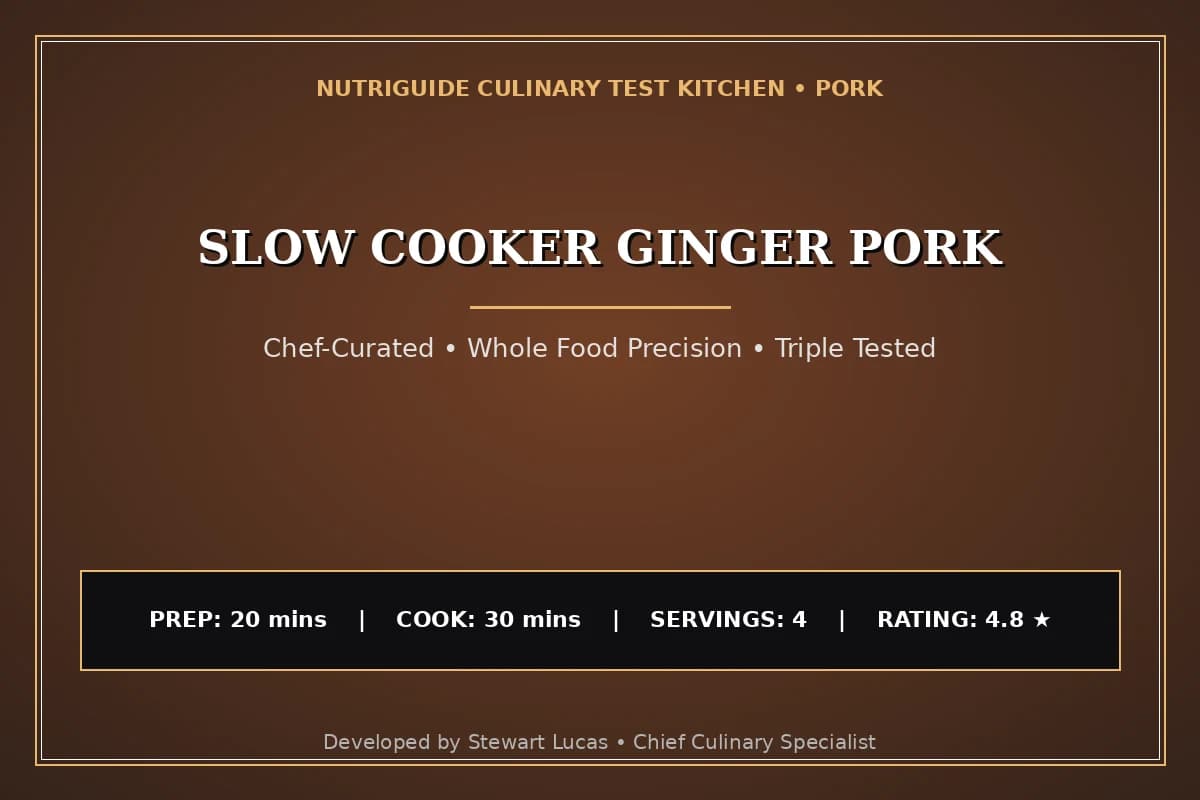 Slow Cooker Ginger Pork