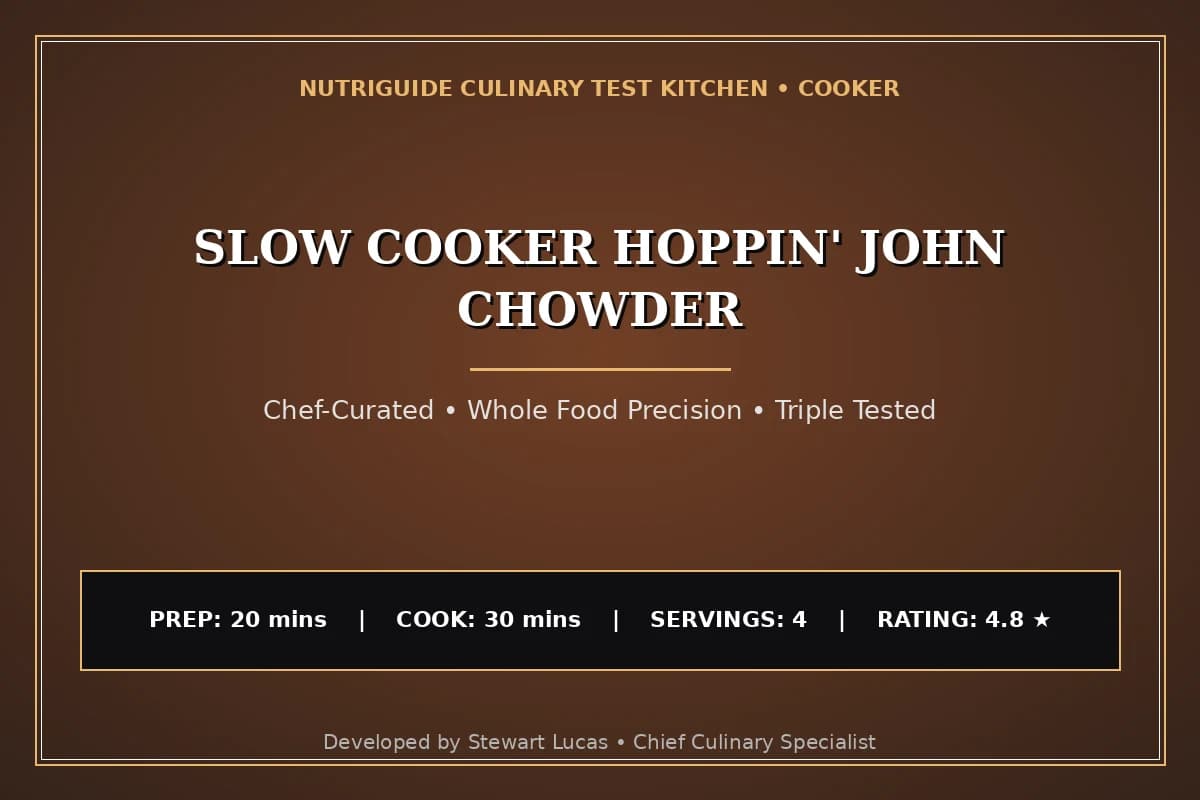 Slow Cooker Hoppin' John Chowder
