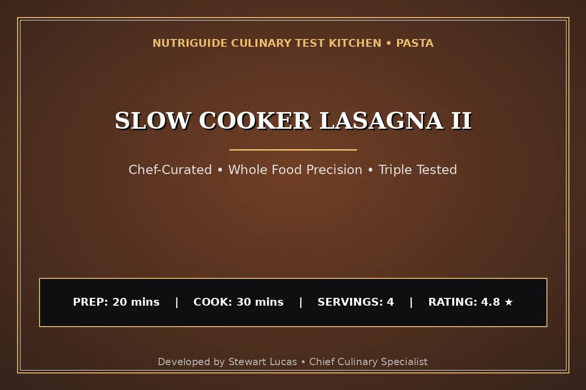 Slow Cooker Lasagna Ii