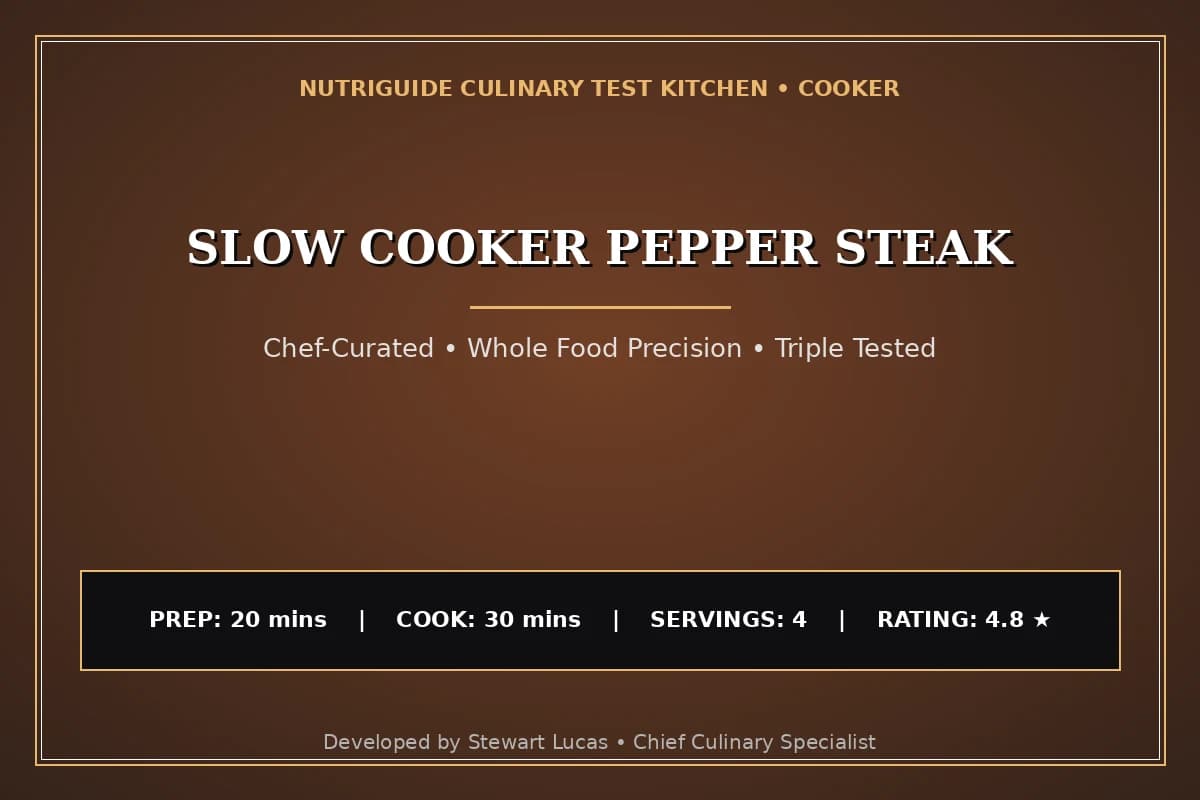Slow Cooker Pepper Steak