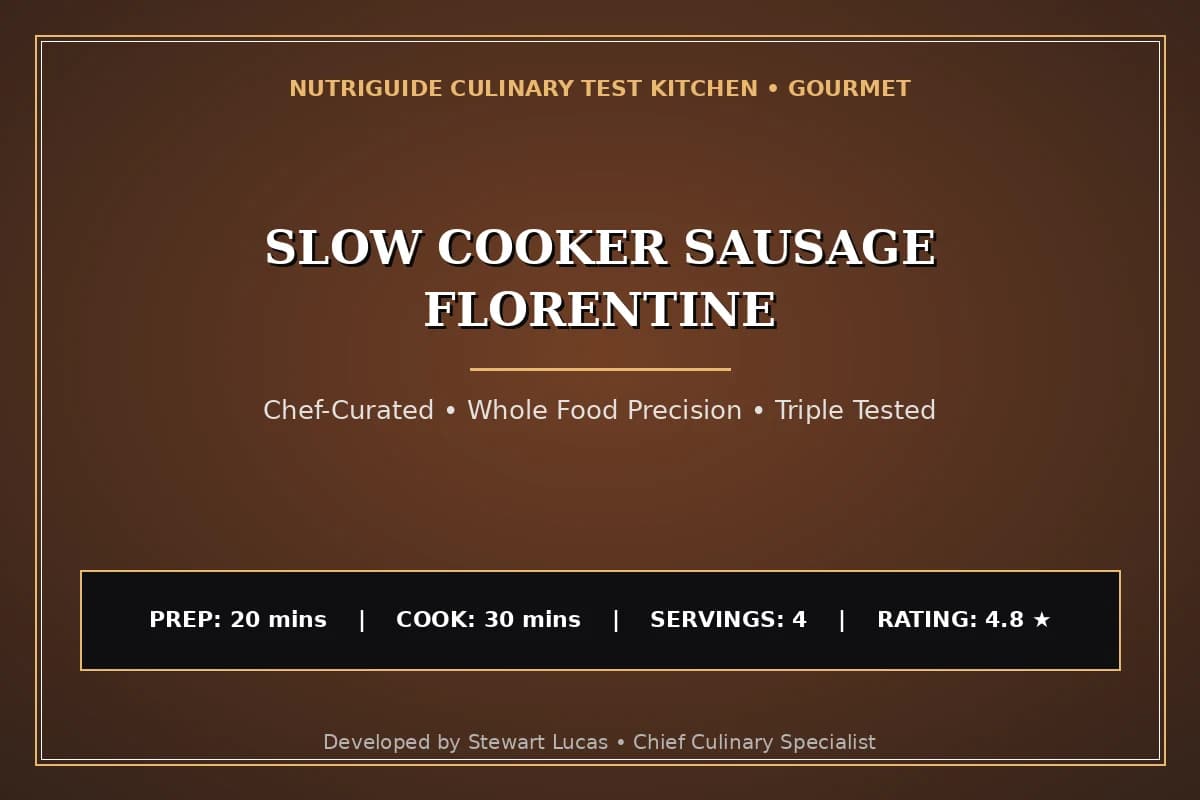 Slow Cooker Sausage Florentine