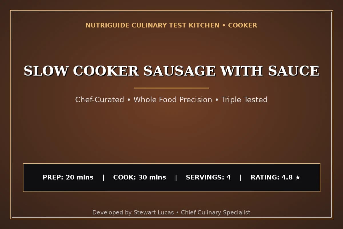 Slow Cooker Sausage With Sauce