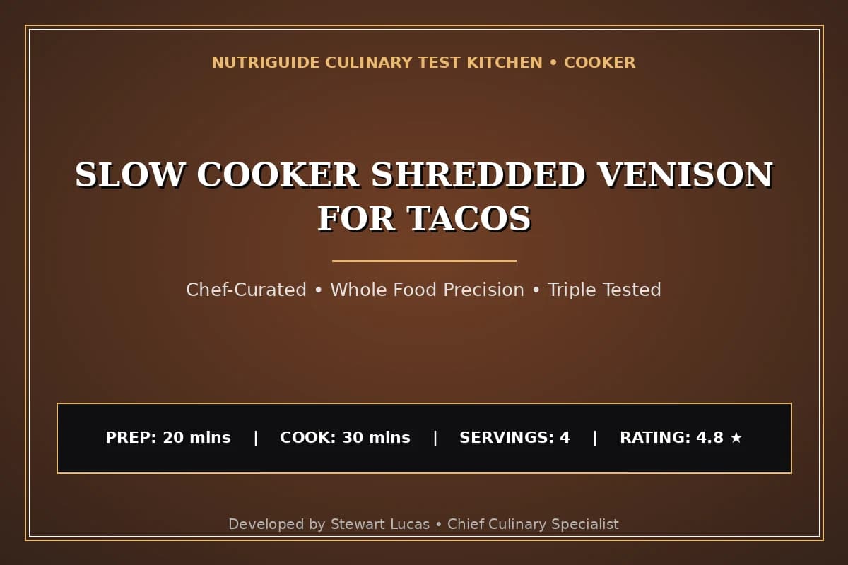 Slow Cooker Shredded Venison For Tacos