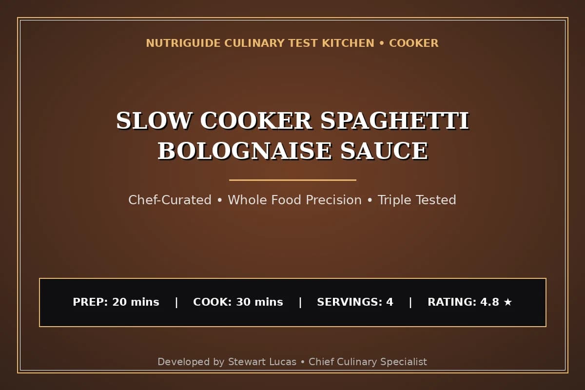 Slow Cooker Spaghetti Bolognaise Sauce