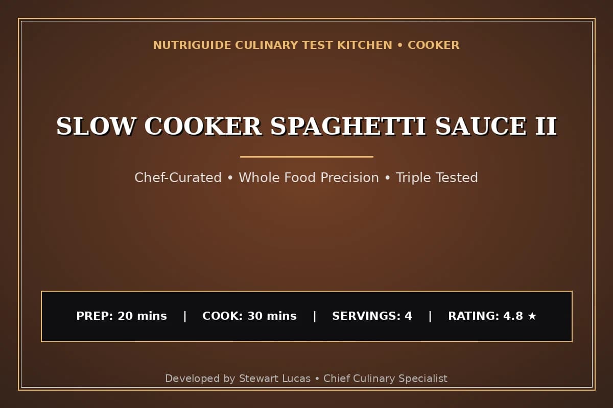 Slow Cooker Spaghetti Sauce Ii