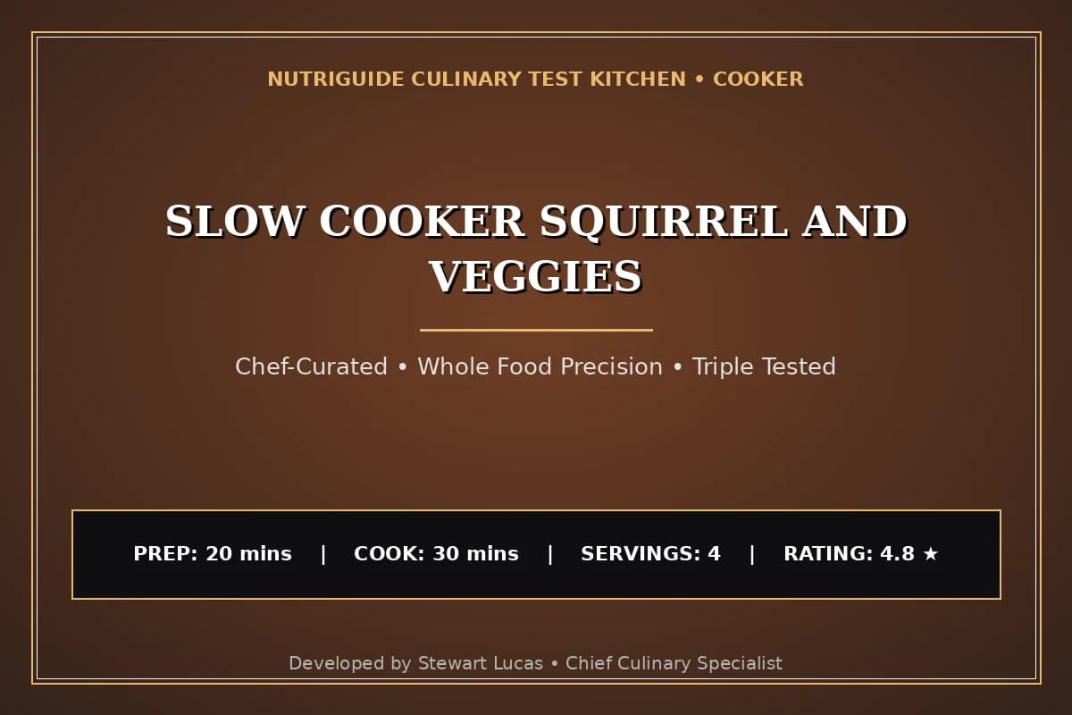 Slow Cooker Squirrel And Veggies