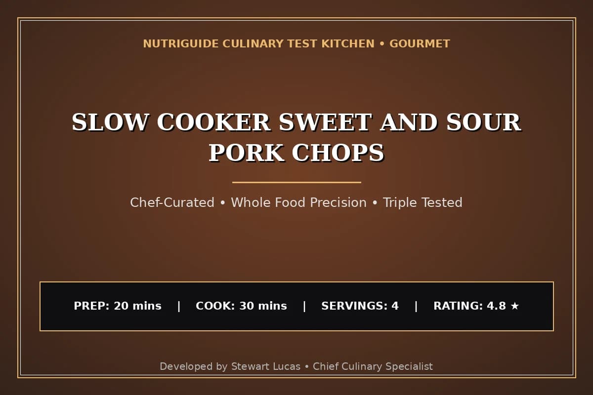 Slow Cooker Sweet And Sour Pork Chops
